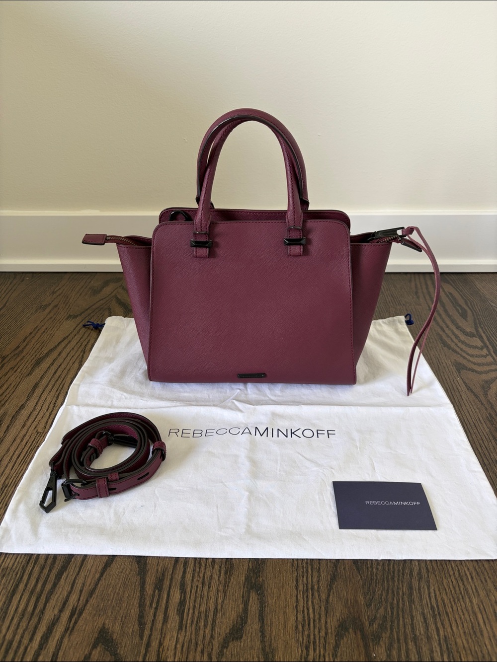 Rebecca Minkoff Burgundy Port Mini Avery Tote